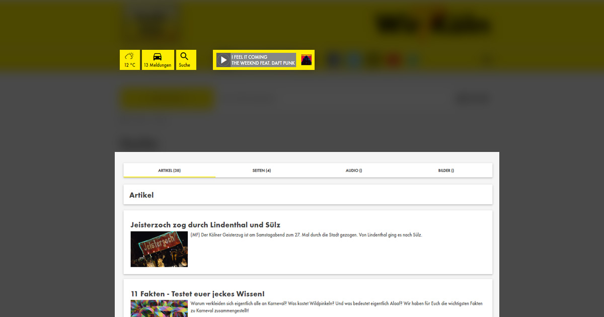 Web Components Suche