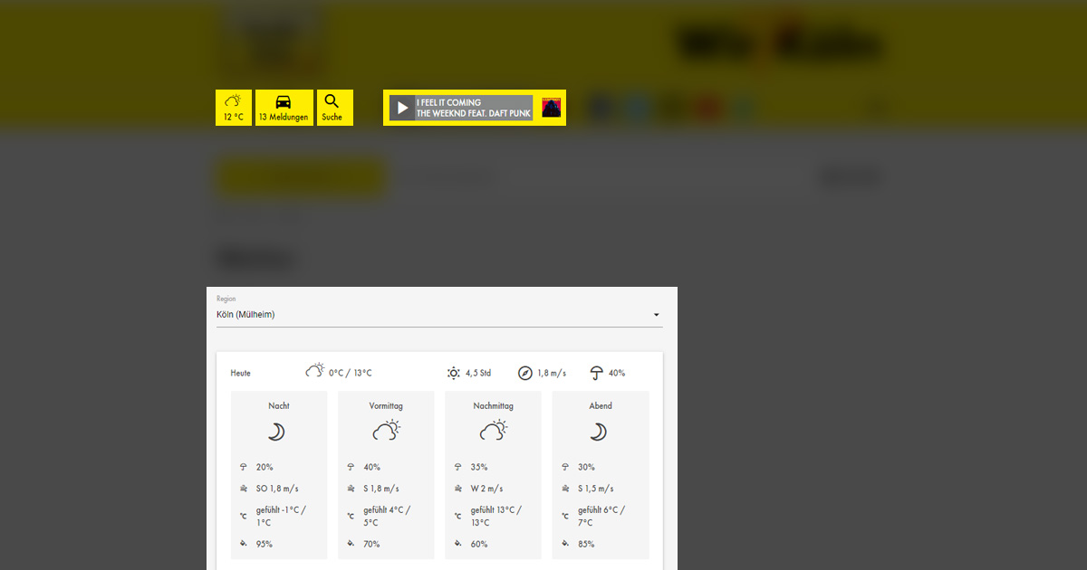 Web Components Wetter