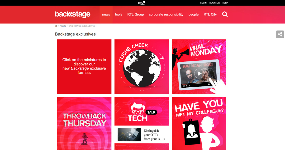 RTL Group Backstage Exclusives