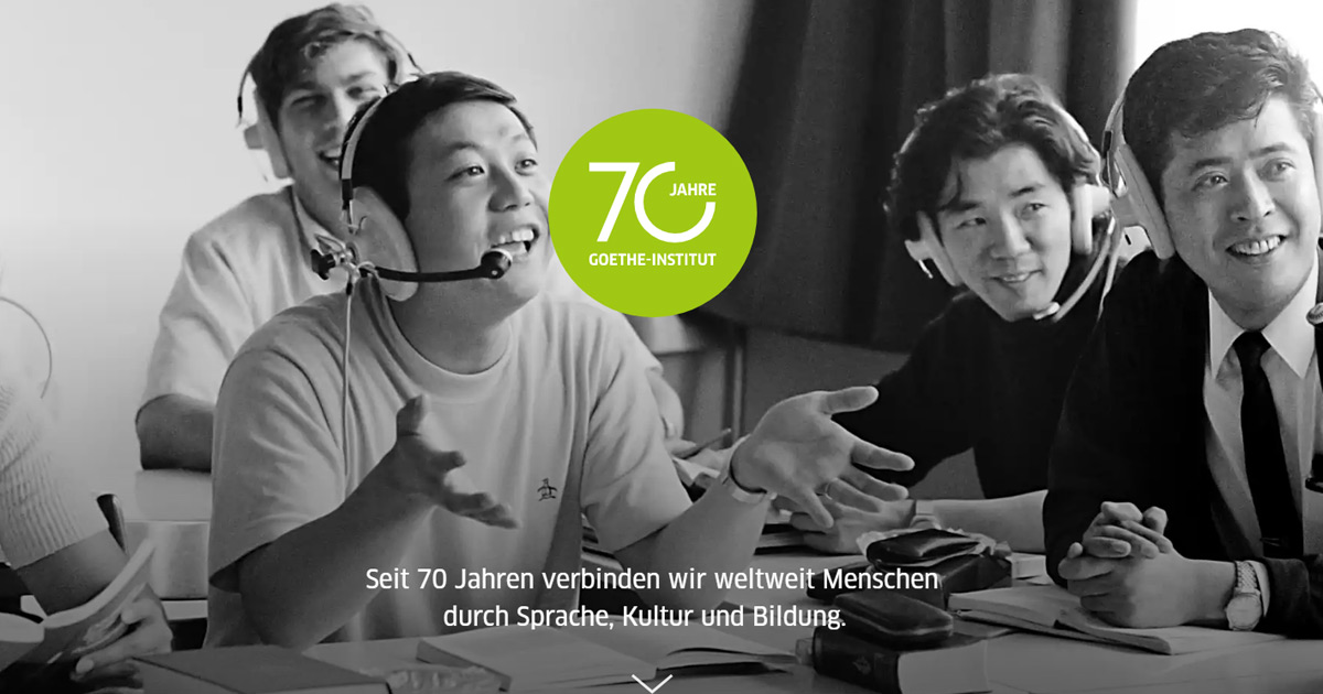 Goethe Sites - 70 Jahre
