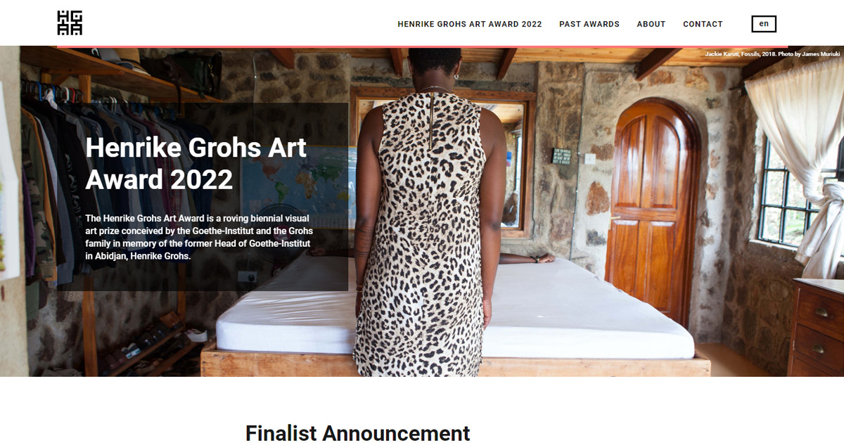 Goethe Sites - Henrike Grohs Art Award