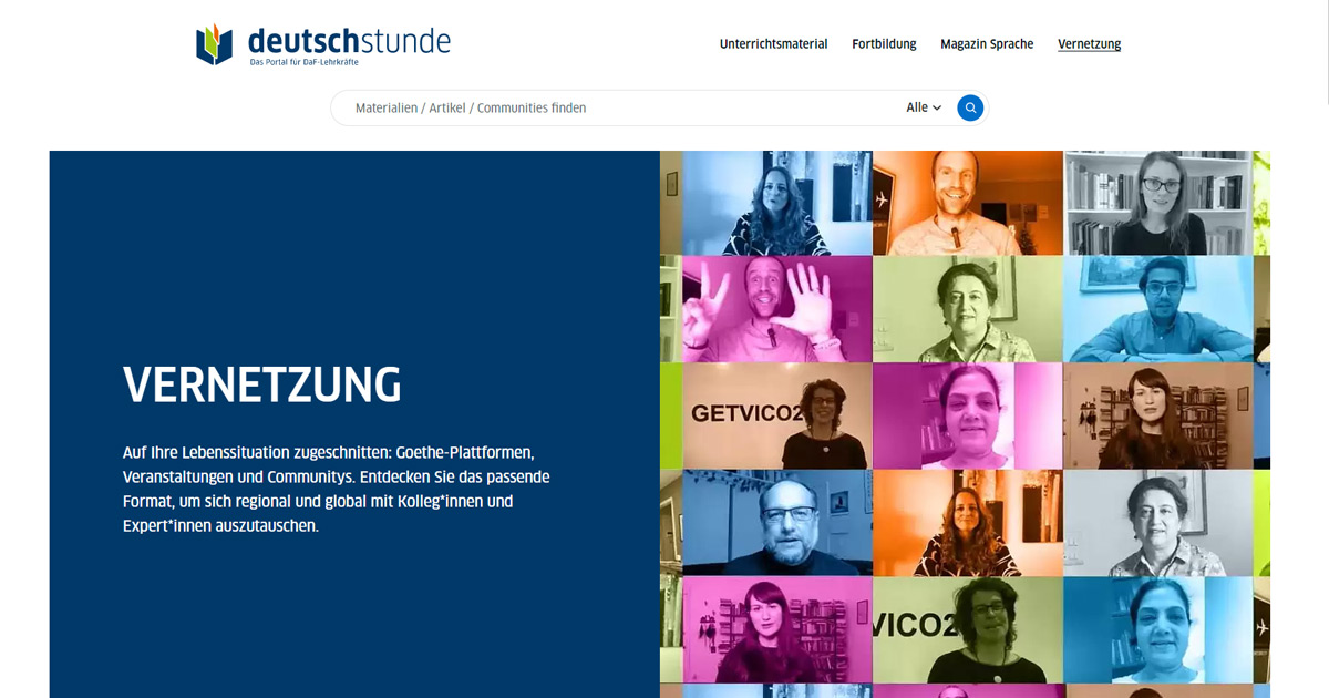 Goethe Deutschstunde - Vernetzung