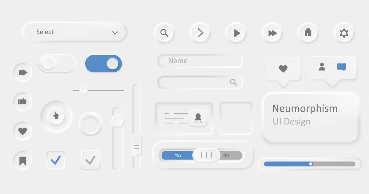 Webdesign Trends 2024 - Neumorphismus