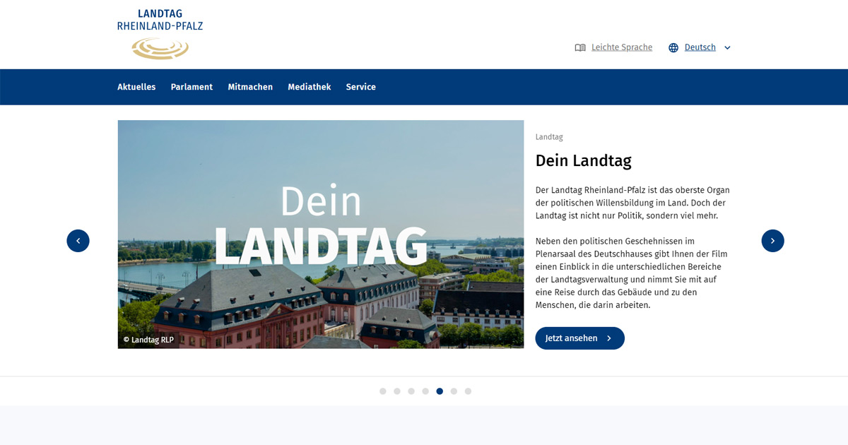 Landtag Rheinland-Pfalz Startseite