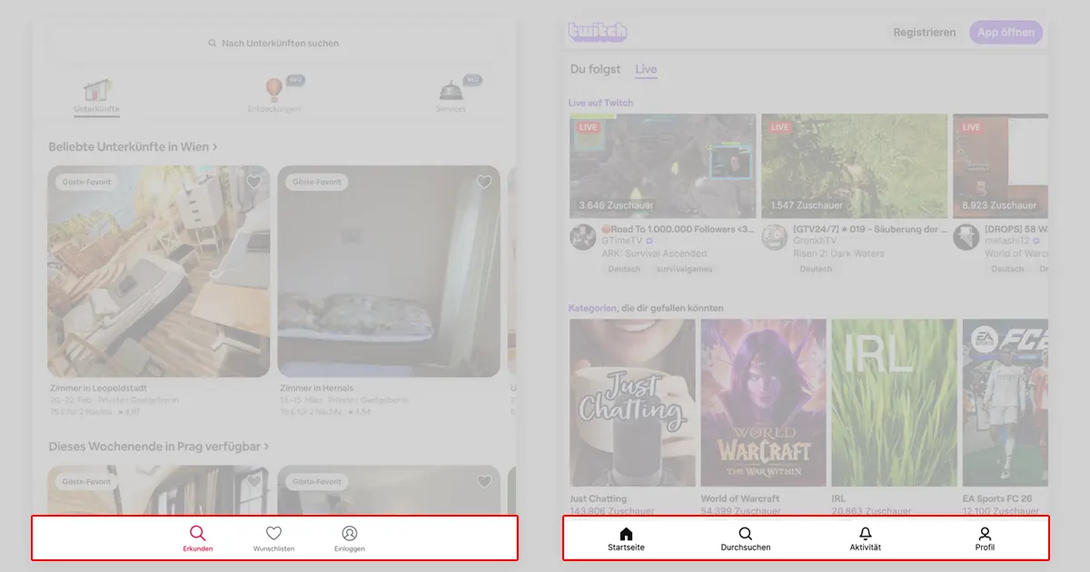 Webdesign Trends 2026 - Daumenfreundliche Navigation
