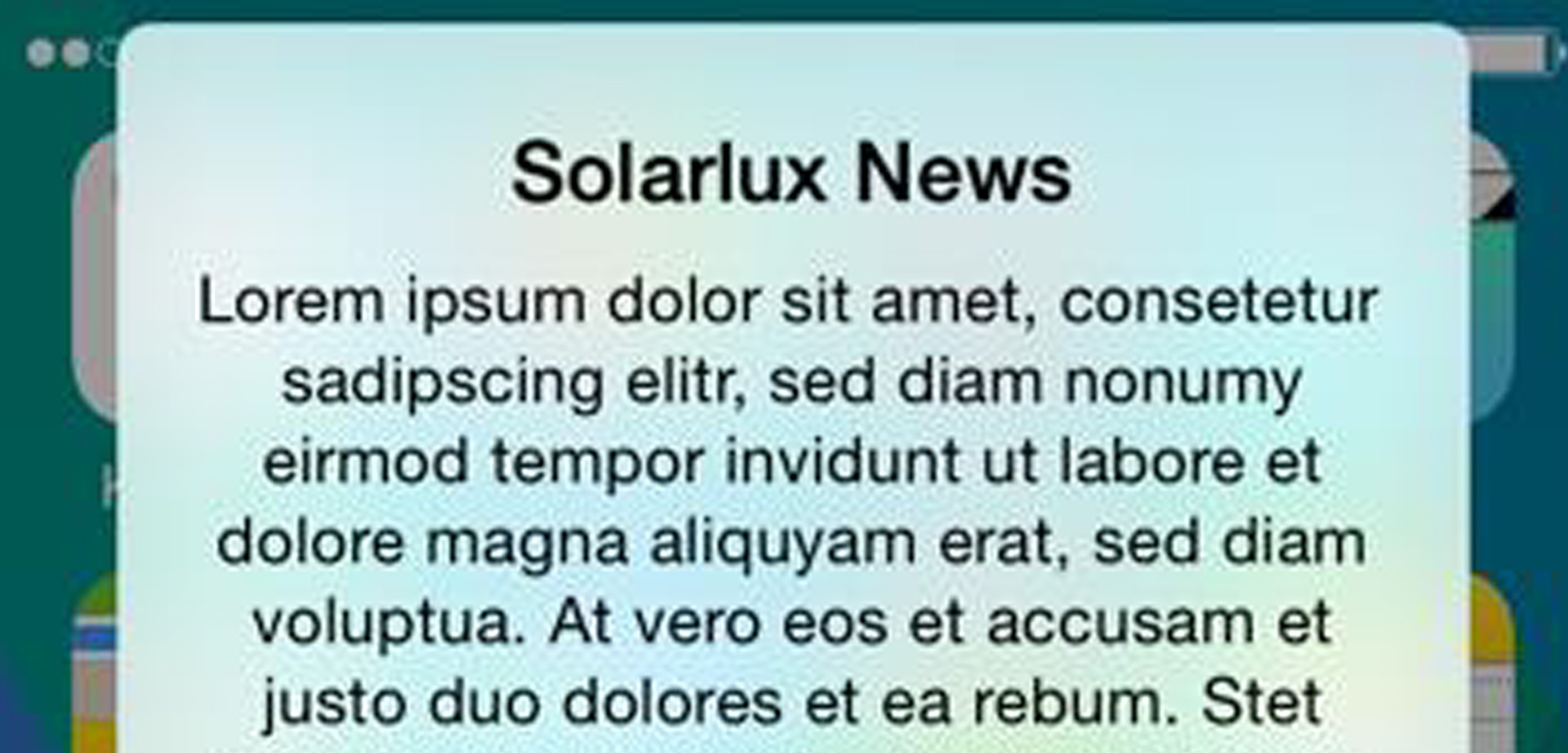 Galerie Solarlux Push App