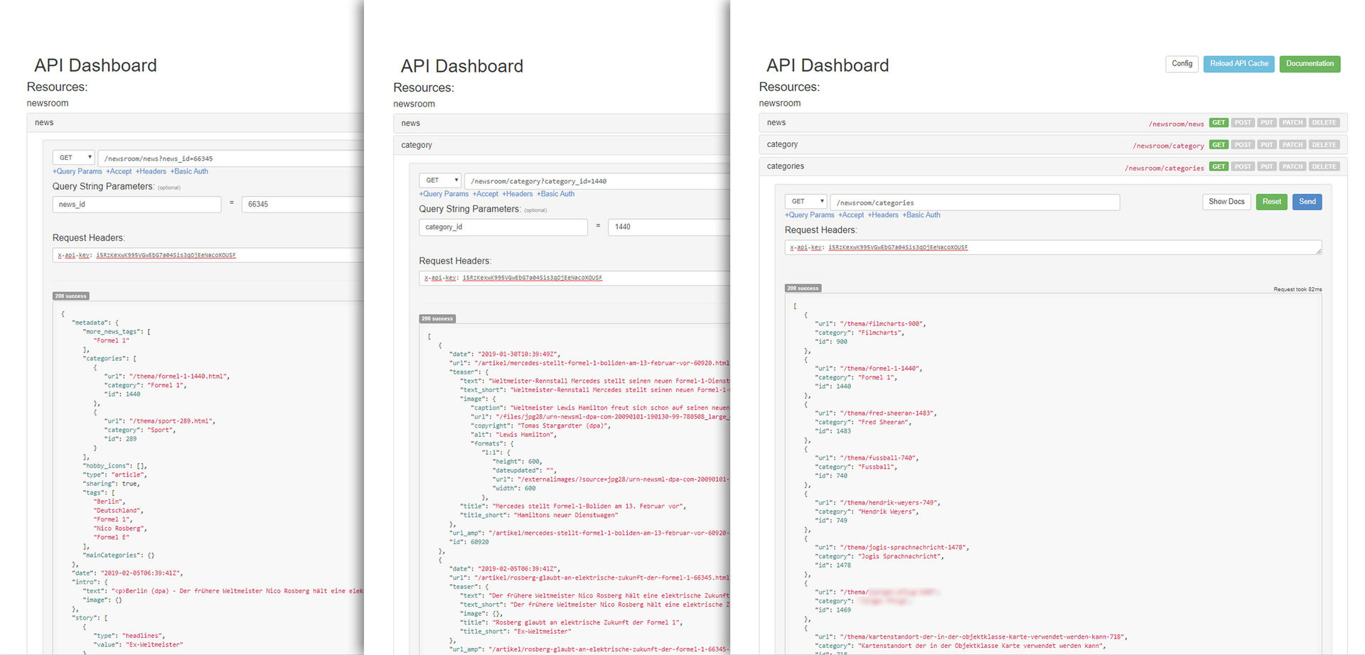 Flexible Newsroom API