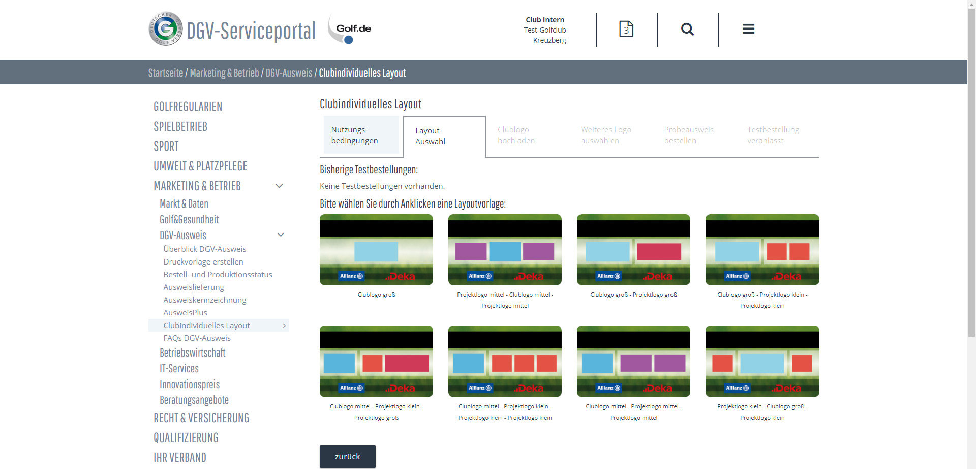 CONTENS Service Portal Angular Applications