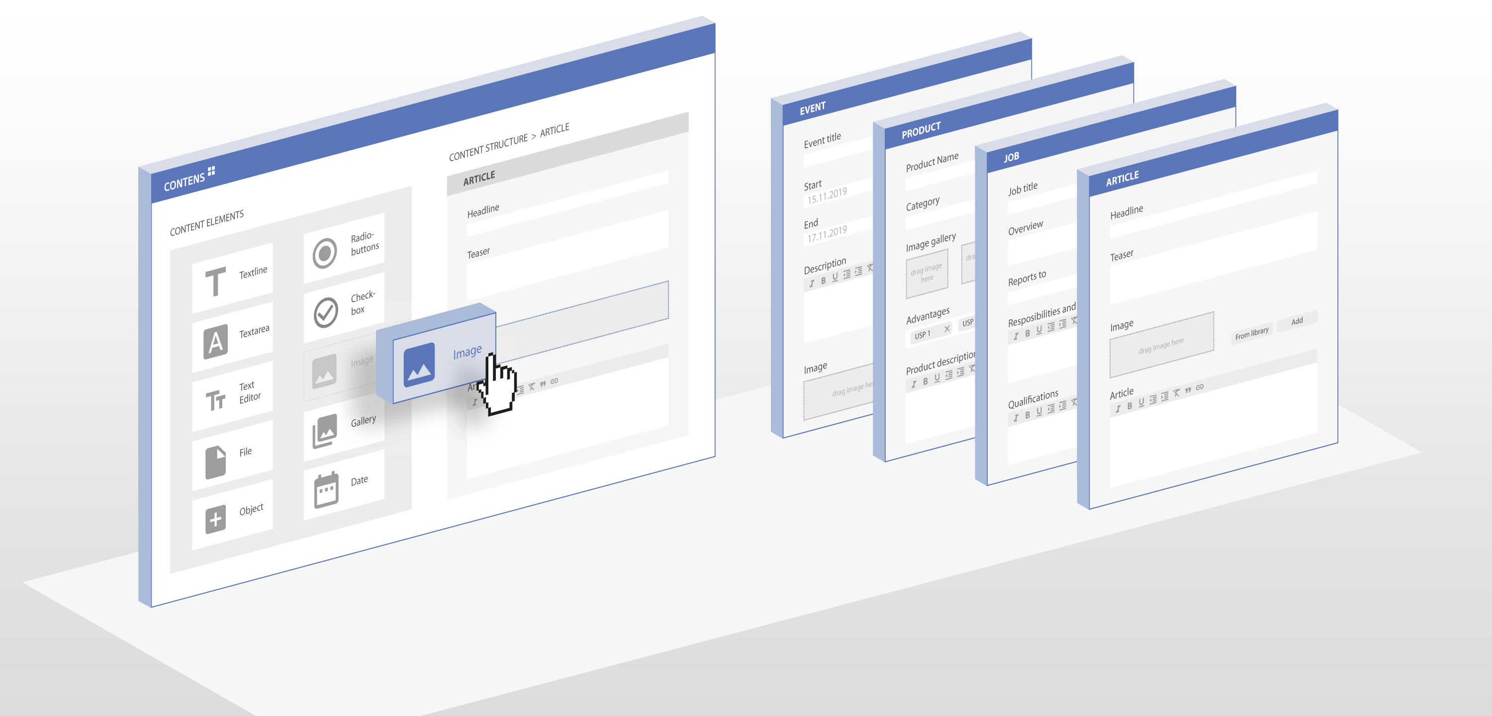 Structuring content in CONTENS