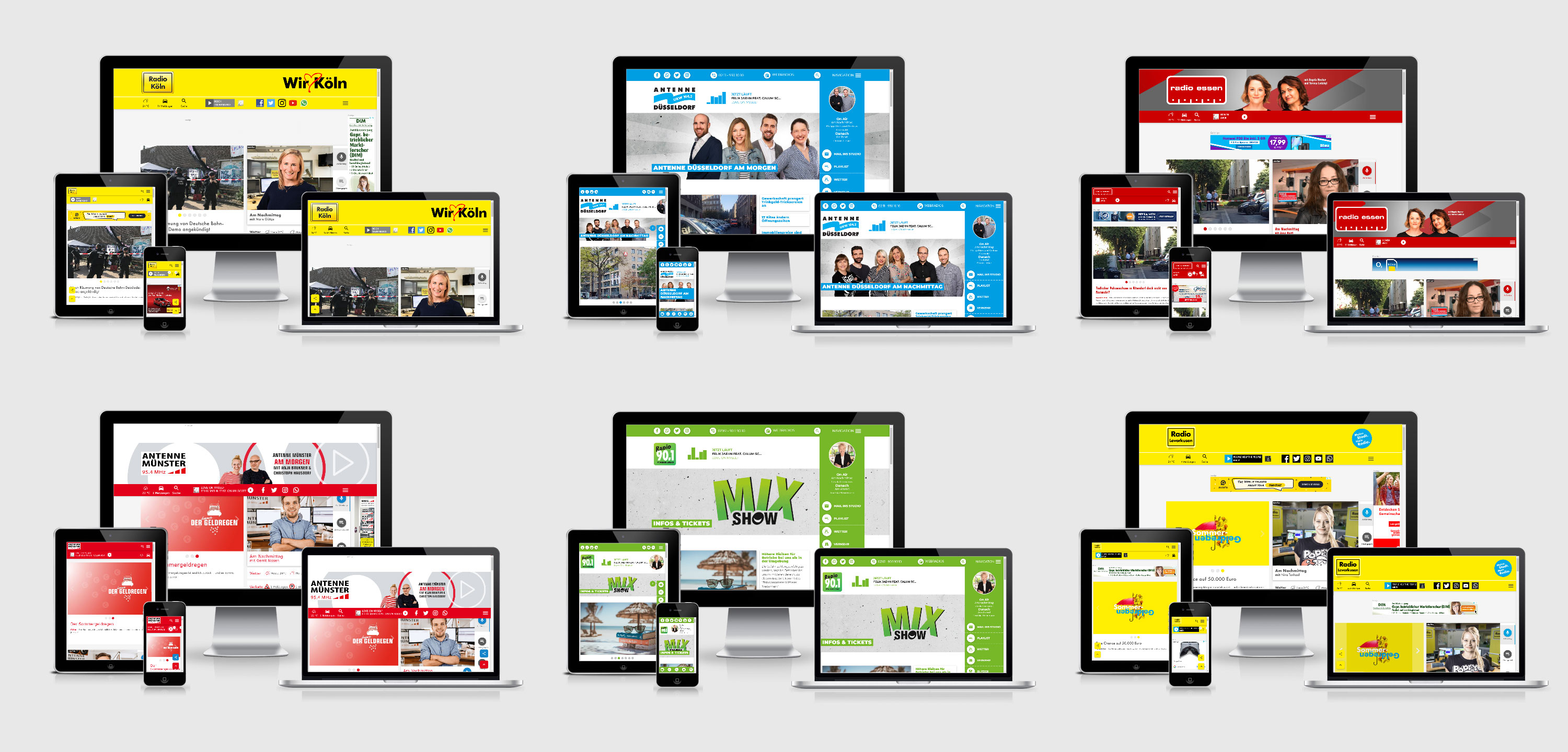 Radio NRW responsive Websites