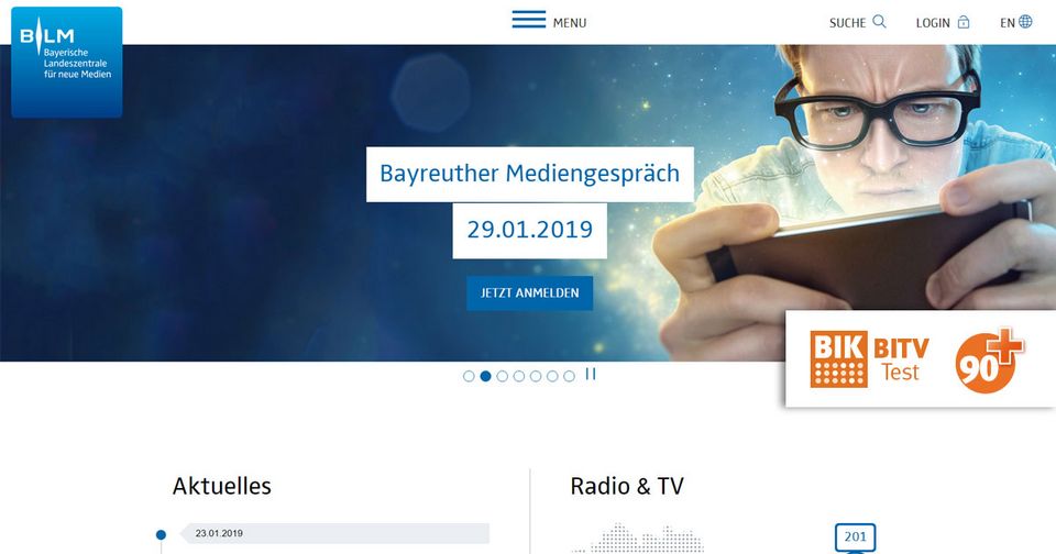 BLM Website erhält 91 von 100 Punkten für Barrierefreiheit