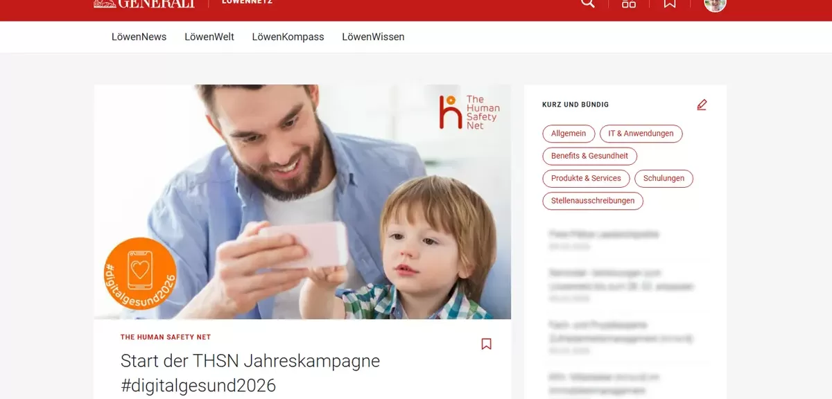 Generali Deutschland Intranet - Startseite